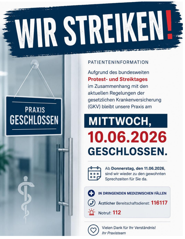 Wir streicke am 10.06.2026